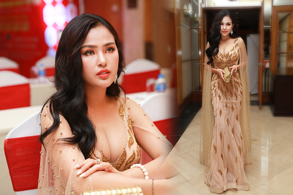 DJ Rita Đặng sang trọng quyến rũ tại họp báo Duyên Dáng Doanh Nhân Việt 2018