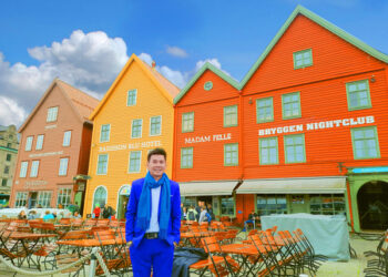 Đoan Trường đón sinh nhật tại “Thành phố mưa bay” Bergen ở Na Uy